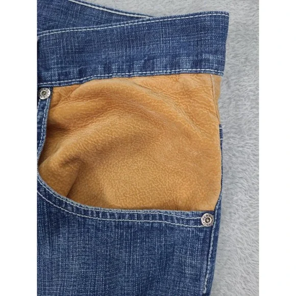 Vintage MU KA Baggy Hip Hop 90 Y2K Blue Jeans Mens 34X31 - Picture 7 of 16